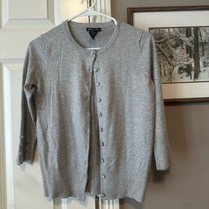 Gray Button-Up Women's Sweater